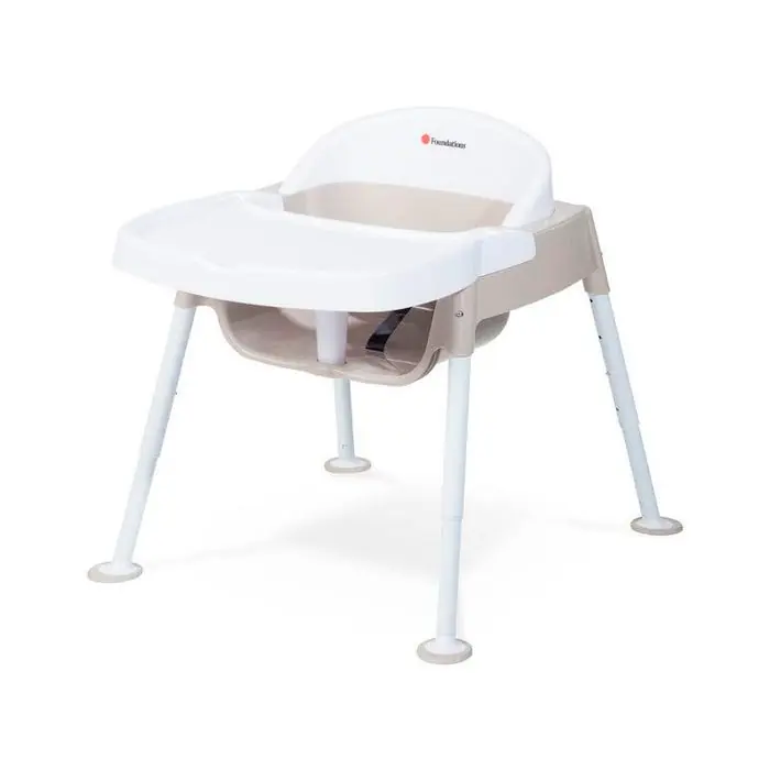 Foundations Premier Secure Sitter Feeding Chair, White and Tan, Adjustable, Pack of 3 Top Pick